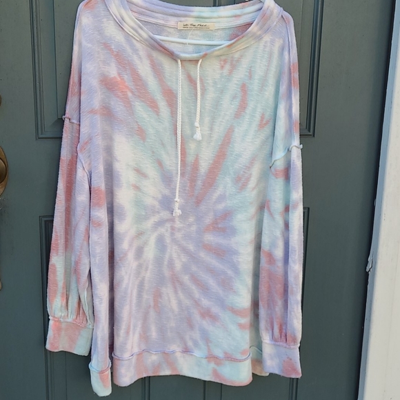 Free People Tops - NWT Free People Ivory Combo Tie Dye Top